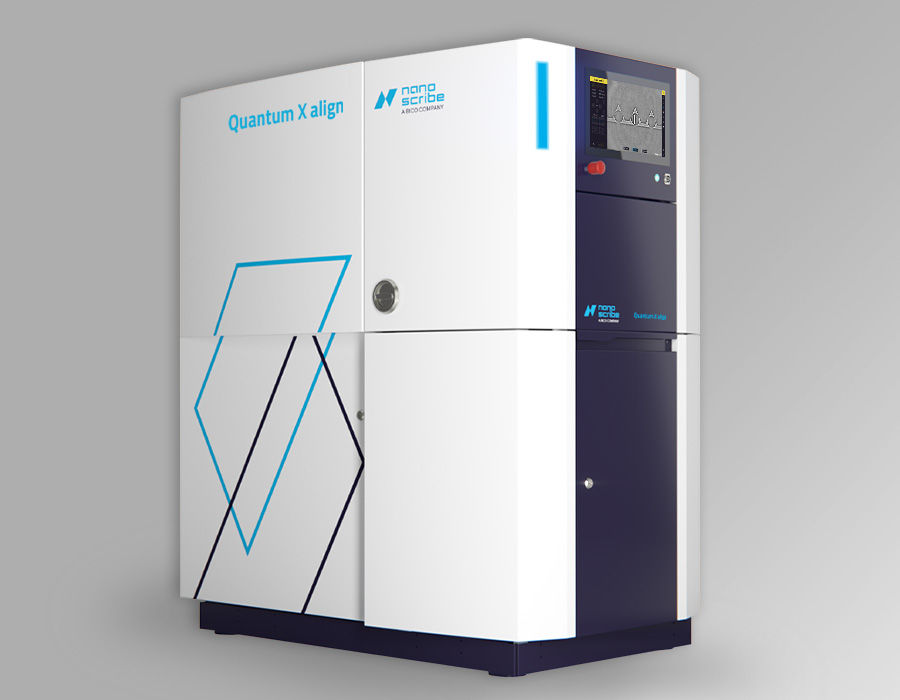 我们的Quantum X align对准双光子光刻系统具备革命性技术3D printing by 2GL®。